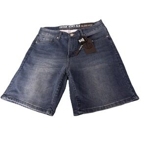 VGB Vintage Genes Black Men's Slim Fit French Terry Denim Blue Shorts Size 30 NW